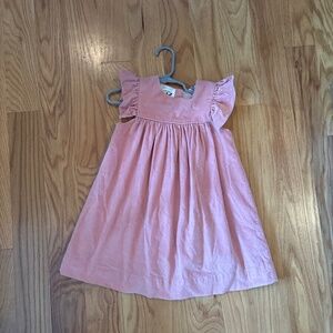 The Oaks Girls pink corduroy dress